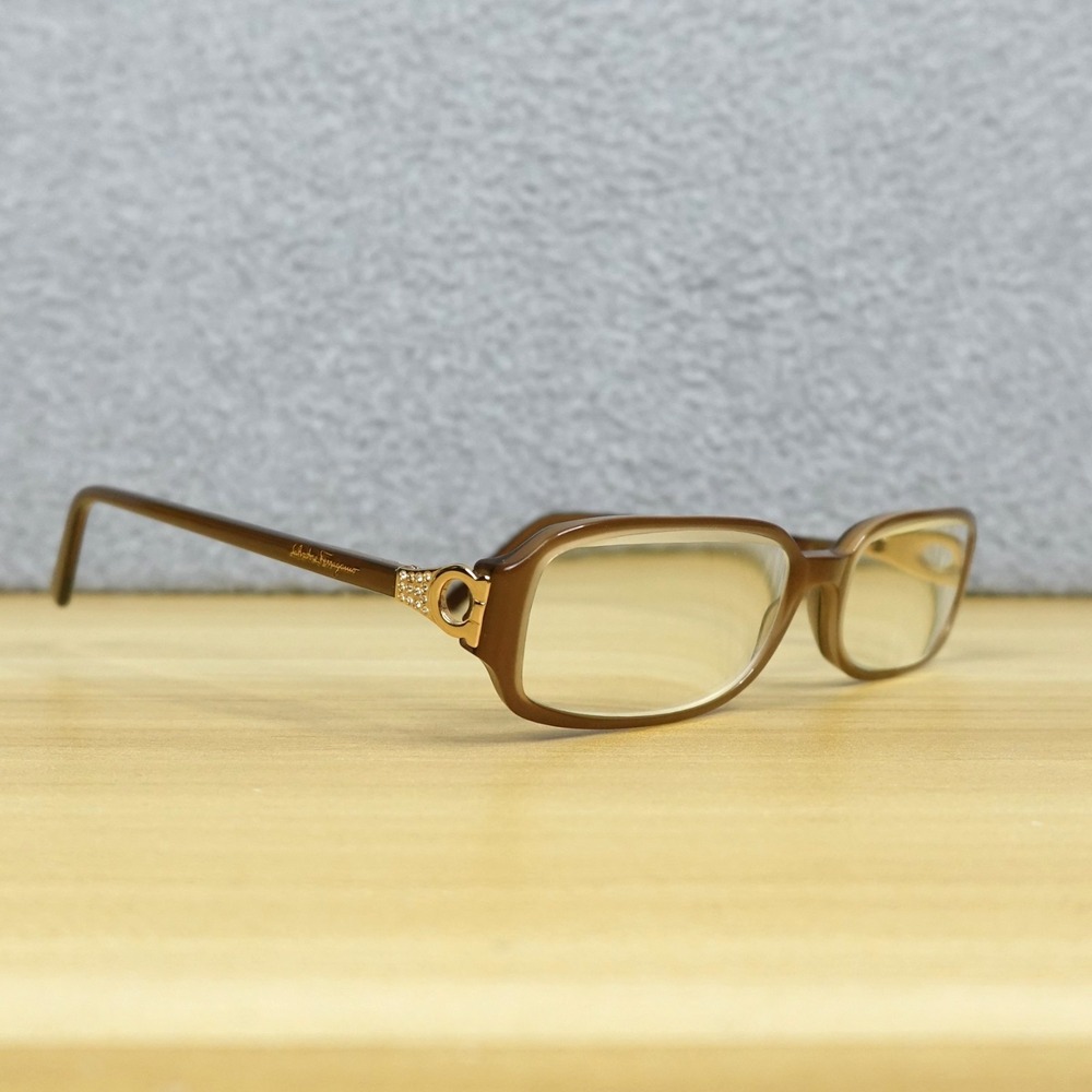 Salvatore Ferragamo Eyeglass Frames Womens 2539-B 292 54-18-130 Brown Rectangle